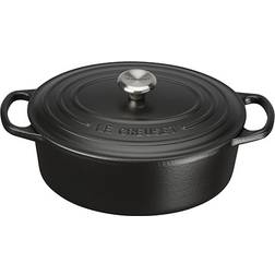 Le Creuset Satin Black Signature Cast Iron Oval with lid 3.2 L 25 cm