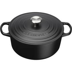 Le Creuset Satin Black Signature Cast Iron Round with lid 5.3 L 26 cm