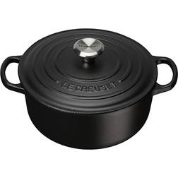 Le Creuset Satin Black Signature Cast Iron Round mit Klappe 2.4 L 20 cm