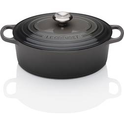 Le Creuset Flint Signature Cast Iron Oval with lid 4.1 L 27 cm