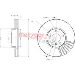 Metzger 6110671 Disco Freno Dischi BMW: X5, X6