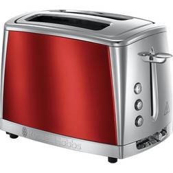 Russell Hobbs Luna Rouge Inox 23220-56 2 Fentes Extra Larges