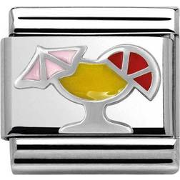 Nomination Honolulu Cocktail Charm - Silver/Yellow/Pink/Red