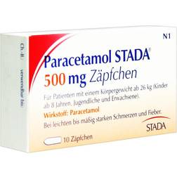 Paracetamol 500mg 10 Stk. Zäpfchen