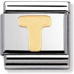 Nomination Composable Classic Link Letter T Charm - Silver/Gold