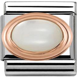 Nomination Composable Classic Link Charm - Silver/Rose Gold/Mother of Pearl