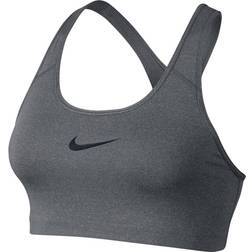 Nike Classic Swoosh Sports Bra - Carbon Heather/Anthracite/Black