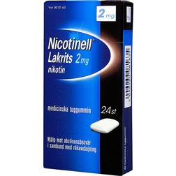 Nicotinell Lakrids 2mg 24 stk Tyggegummi