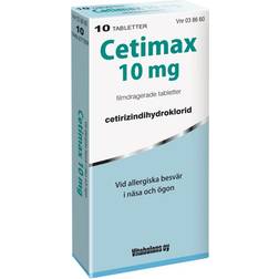 Cetimax 10mg 10 st Tablett