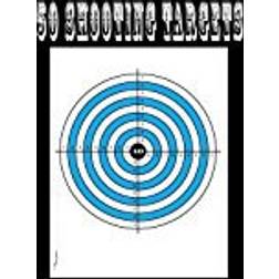 50 Shooting Targets 8.5" x 11" - Silhouette, Target or Bullseye: Great for all Firearms, Rifles, Pistols, AirSoft, BB, Archery & Pellet Guns