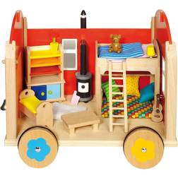 Goki Construction Site Trailer for Puppets with Accessoires 51814