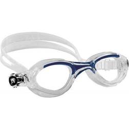 Cressi Flash, Occhialini Nuoto Oculari Separati Infrangibili Antiappannamento, AntiGraffio, Anti UV Unisex Adulto, Trasparente/Verde/Lenti Specchiate, Taglia Unica