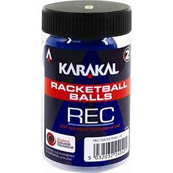 Karakal Recreation Ball Blue Squash Court Rubber Racketball Tub Confezione da 2