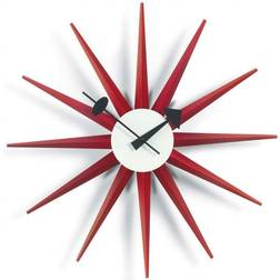 Vitra Sunburst Red Wall Clock 47cm