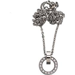 Edblad Eternity Orbit Short Necklace - Silver/Transparent