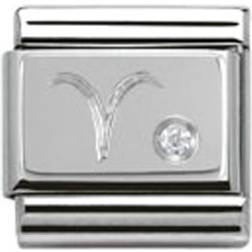 Nomination Composable Classic Link in Aries and Stone Charm - Silver/White