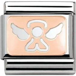 Nomination Composable Classic Link Angel Charm - Silver/Rose Gold