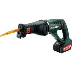 Metabo Ase 18 ltx Sierra de sable de batería/18V 2x Ion de litio Cargador asc 55 Maletín profesional