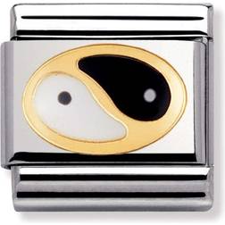 Nomination Composable Classic Link Tao Charm - Silver/Gold/White/Black