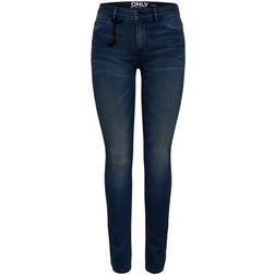 Only Carmen Reg Skinny Fit Jeans - Blue/Dark Blue Denim