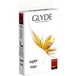 Glyde Supermax Préservatifs Végans 10 pcs Transparent