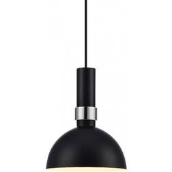 Groundwork Larry Black/Brushed Brass Pendellampa ∅ 19cm