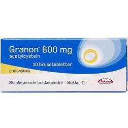 Granon 600mg 10 stk Brusetablet