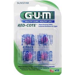 GUM Red Cote Révélateur de Plaque 12 Comprimés