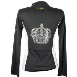 Mink Horse Signature Zip Crown Long Sleeve