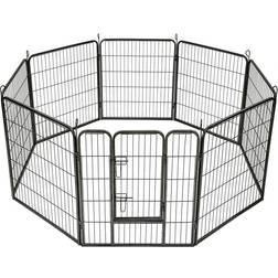 tectake Puppy Playpen 8 Corners 80cm 80x80cm