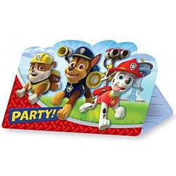 Amscan 8 cartes d' invitation paw patrol