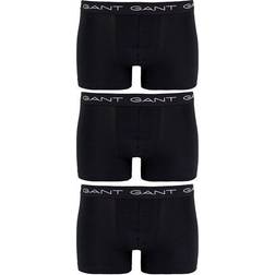 Gant Stretch Cotton Trunks 3-pak - Sort