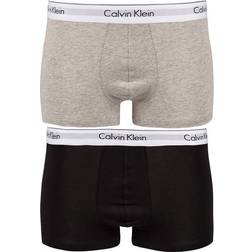 Calvin Klein Modern Cotton Trunks 2-pack - Grey/Black