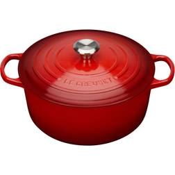 Le Creuset Cerise Signature Cast Iron Round with lid 1.77 gal 11.024 "