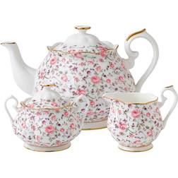 Royal Albert Rose Confetti Tea Set Servering 3st