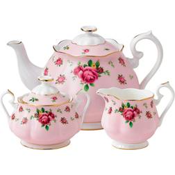 Royal Albert New Country Roses Pink Tea Set Servering 3st