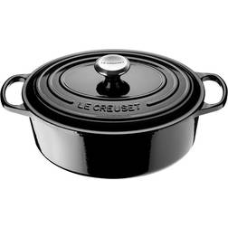 Le Creuset Svart Oval med lock 4.1 L