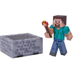 Jazwares Minecraft Steve with Minecart Pack﻿