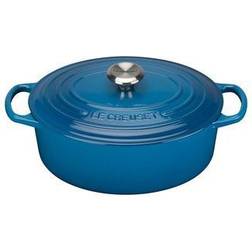 Le Creuset Marseille Blue Signature Cast Iron Oval mit Klappe 6.3 L 31 cm