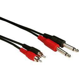 Monacor 2x6.3mm - 2xRCA 5m