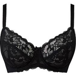 Pretty Secrets Ivy Lace Full Cup Bra - Black