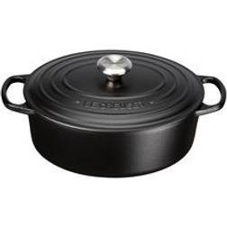 Le Creuset Casseruola In Ghisa Signature Ovale 4.7 L 37.8 x 17 cm Nero con coperchio 4.7 L 29 cm