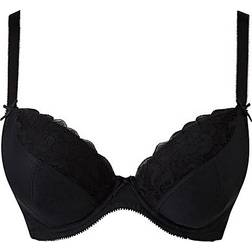 Pretty Secrets Ivy Lace Plunge Bra - Black