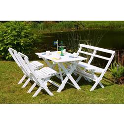 Baltic Garden Knohult 110x70cm Table incl. 2-Chairs,Sofa Matgrupp, 1 Bord inkl. 1 Soffor