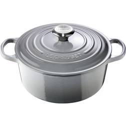 Le Creuset Mist Gray Signature Cast Iron Round with lid 4.2 L 24 cm