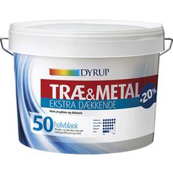 Dyrup 50 Træmaling, Metalmaling Hvid 2.7L