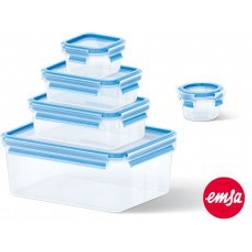 EMSA Clip & Close Food Container 5pcs