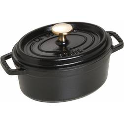 Staub Cocotte Oval med lokk 1 L 17 cm