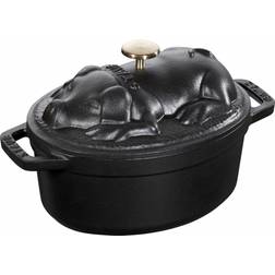 Staub Cocotte Pig med låg 17cm