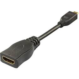Deltaco HDMI - HDMI Micro Adapter F-M 0.1m